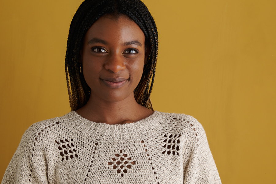 Isa Catepillán For Purl Soho: Terra-Madre Top in Picnic Cotton | Purl Soho