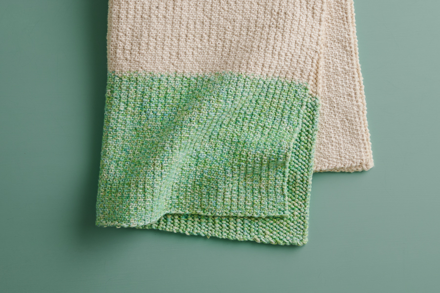 Colorblock Hand Towel in Sunshower Cotton | Purl Soho