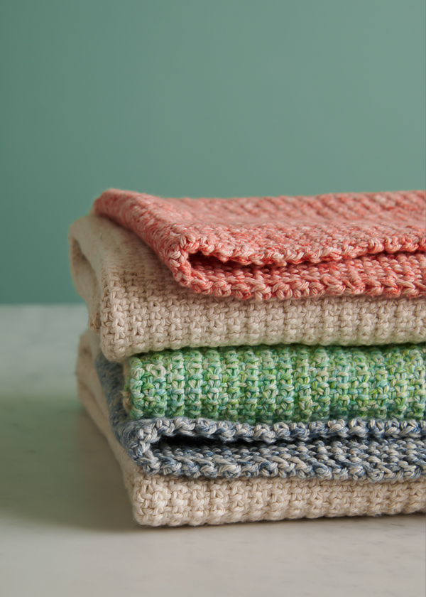 Colorblock Hand Towel in Sunshower Cotton | Purl Soho