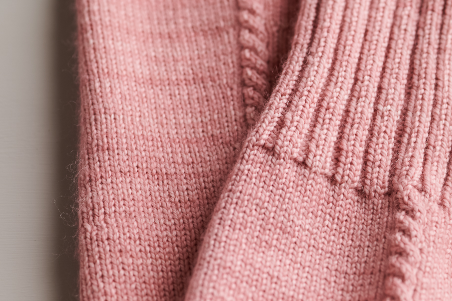 Little Cable Knee Highs in Posy | Purl Soho