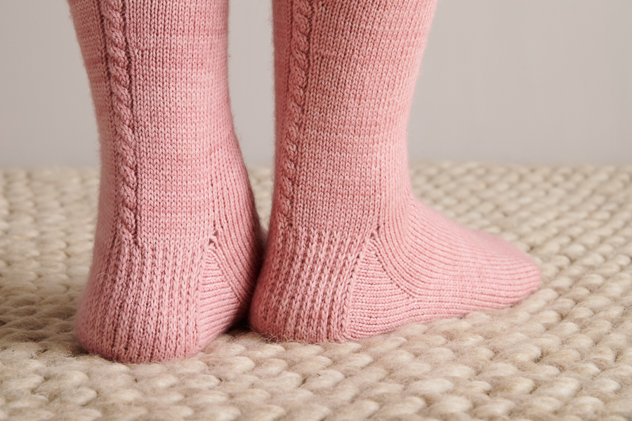 Little Cable Knee Highs in Posy | Purl Soho