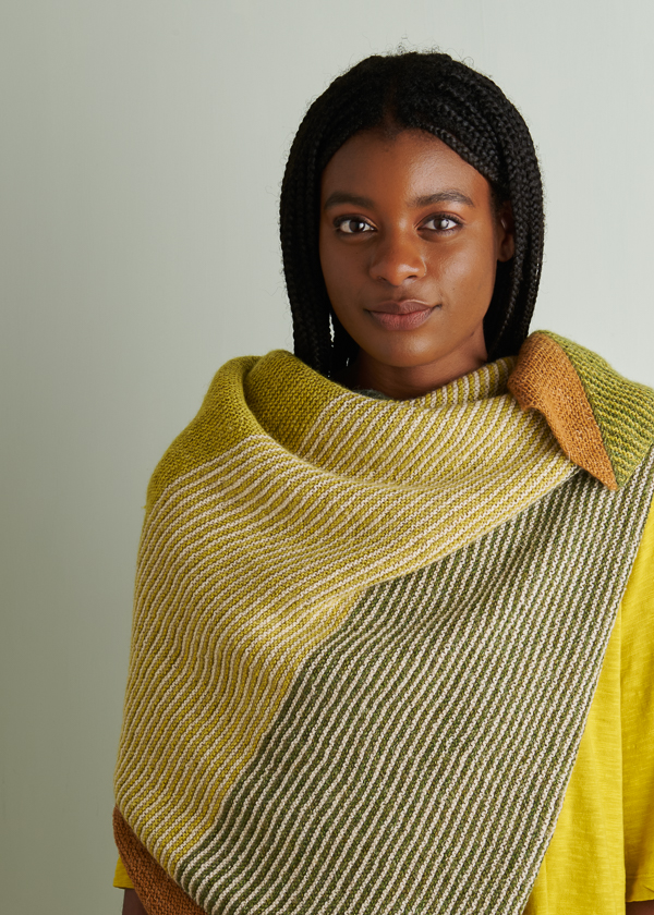 Striped Half + Half Triangles Wrap | Purl Soho