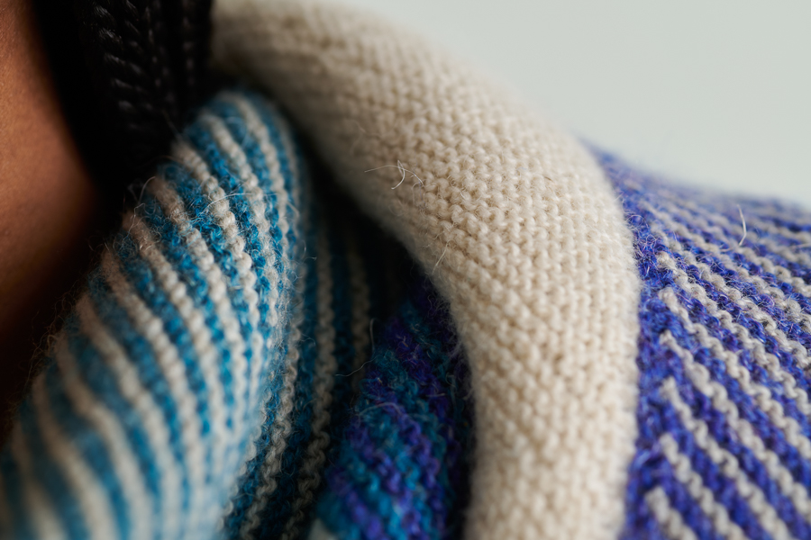 Striped Half + Half Triangles Wrap | Purl Soho