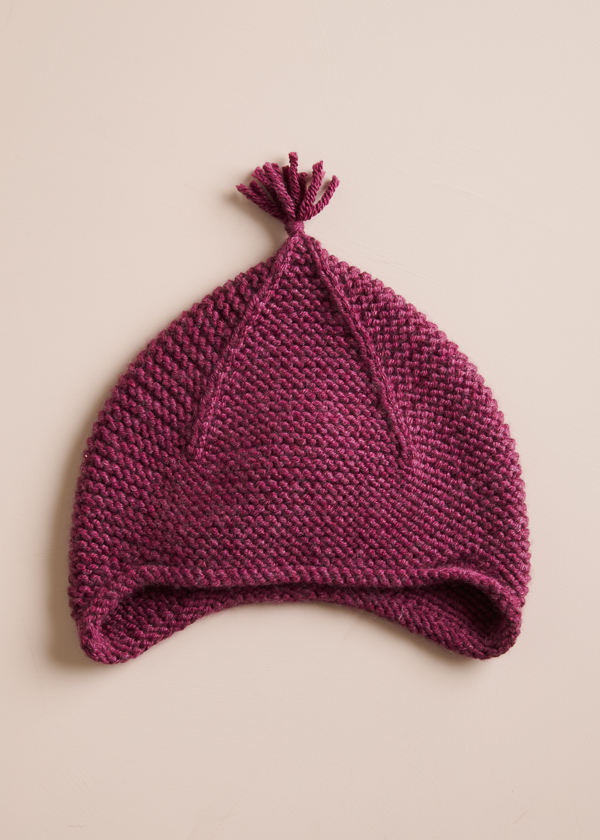 Garter Ear Flap Hat in Plenty | Purl Soho