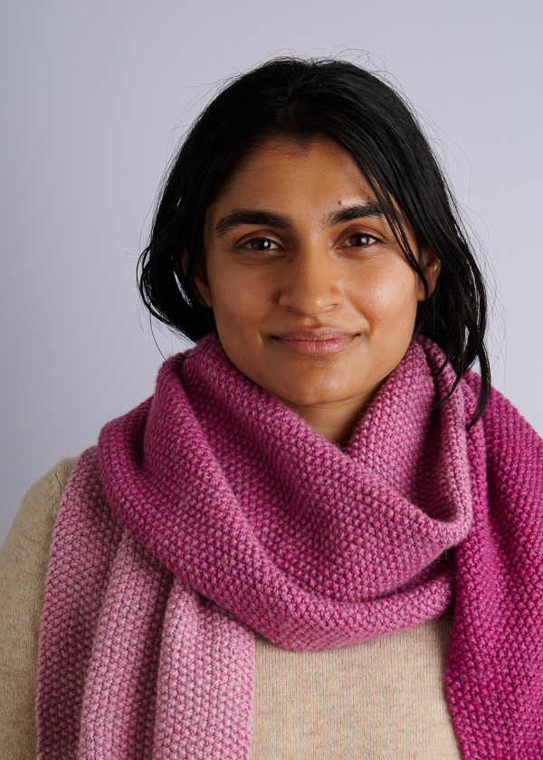 Nine-Note Seed Stitch Wrap in New Colors | Purl Soho