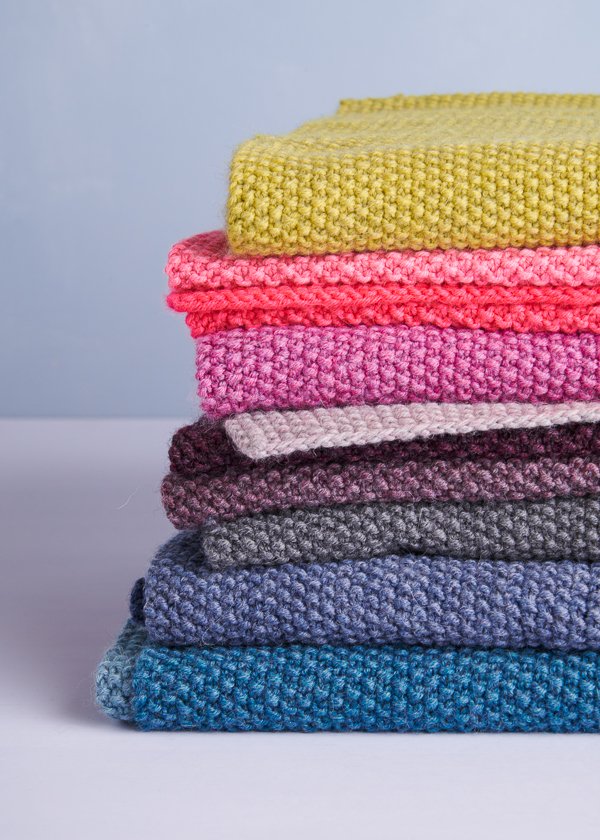 Nine-Note Seed Stitch Wrap in New Colors | Purl Soho