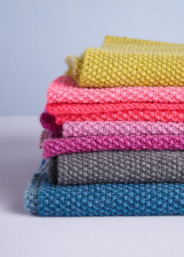 Nine-Note Seed Stitch Wrap in New Colors | Purl Soho