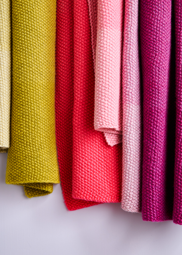Nine-Note Seed Stitch Wrap in New Colors | Purl Soho