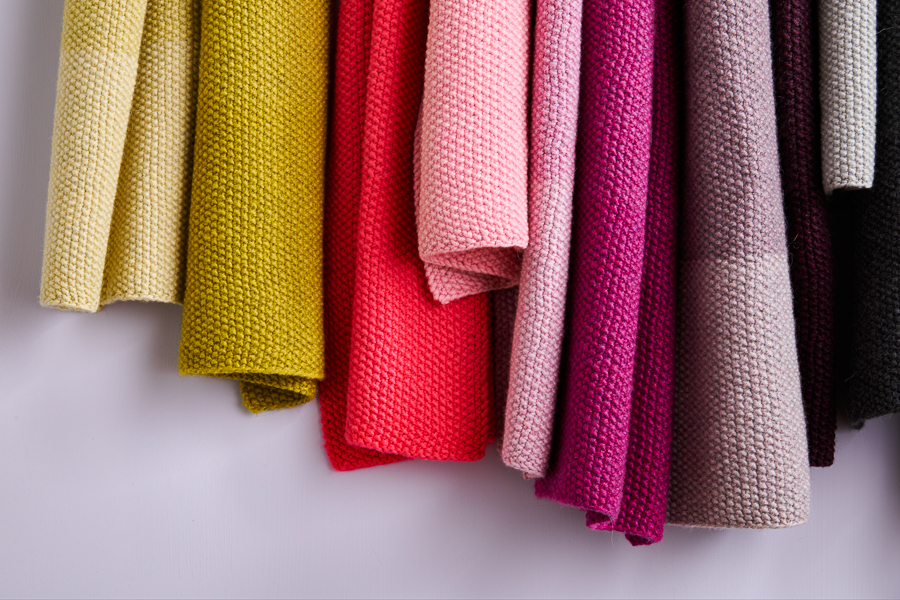 Nine-Note Seed Stitch Wrap in New Colors | Purl Soho