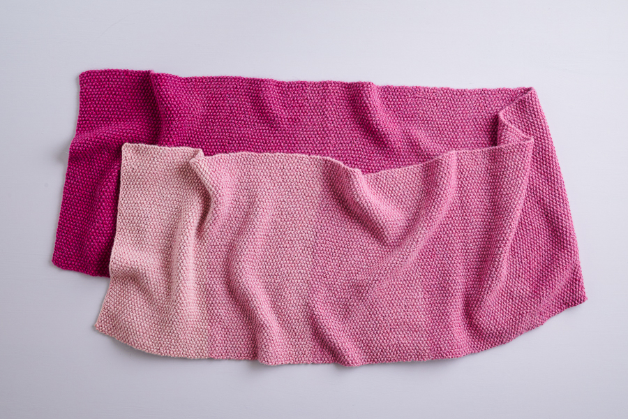 Nine-Note Seed Stitch Wrap in New Colors | Purl Soho