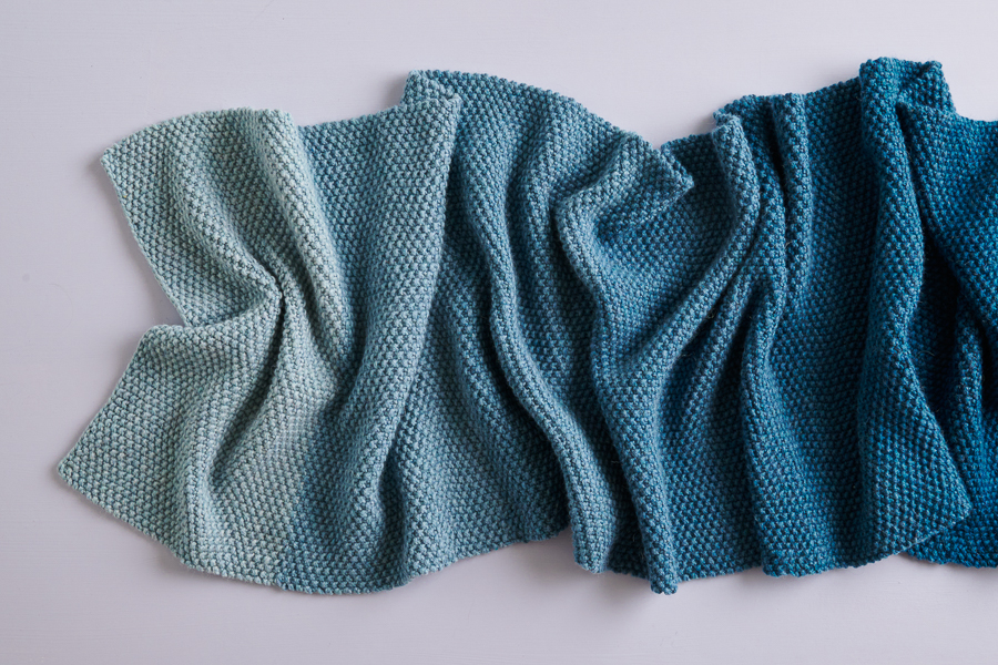 Nine-Note Seed Stitch Wrap in New Colors | Purl Soho