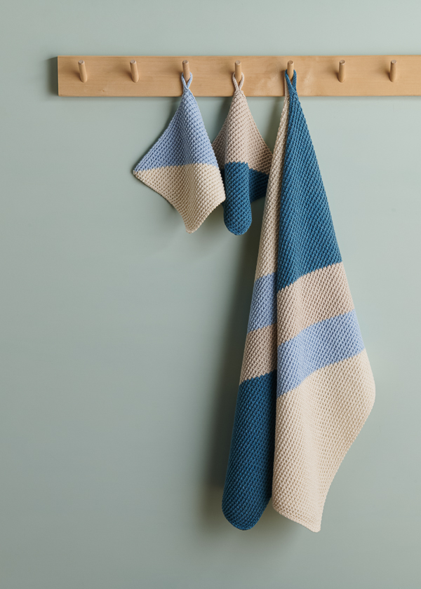 Catty-Corner Washcloth + Hand Towel | Purl Soho