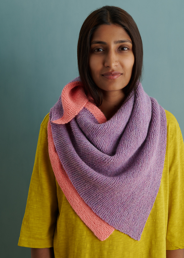 Half + Half Triangles Wrap in New Colors | Purl Soho