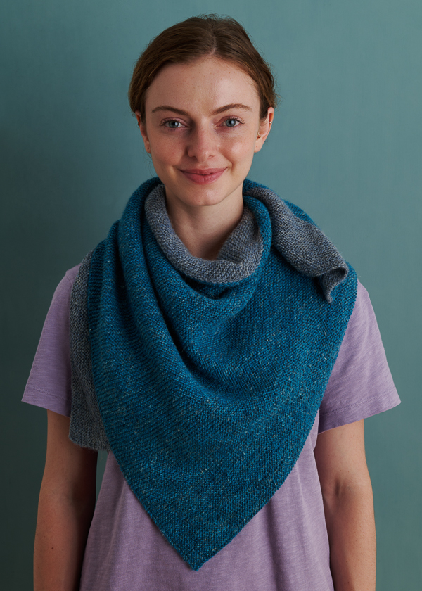 Half + Half Triangles Wrap in New Colors | Purl Soho