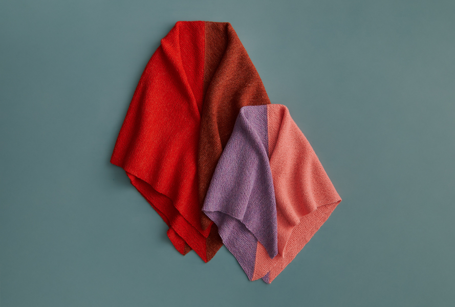 Half + Half Triangles Wrap in New Colors | Purl Soho
