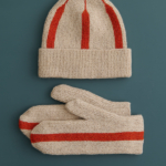 free All Roads Hat + Mittens knitting pattern in Purl Soho's Good Wool yarn