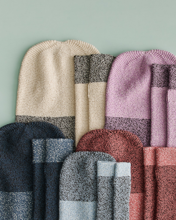 Contrast Cuff Hat + Hand Warmers | Purl Soho