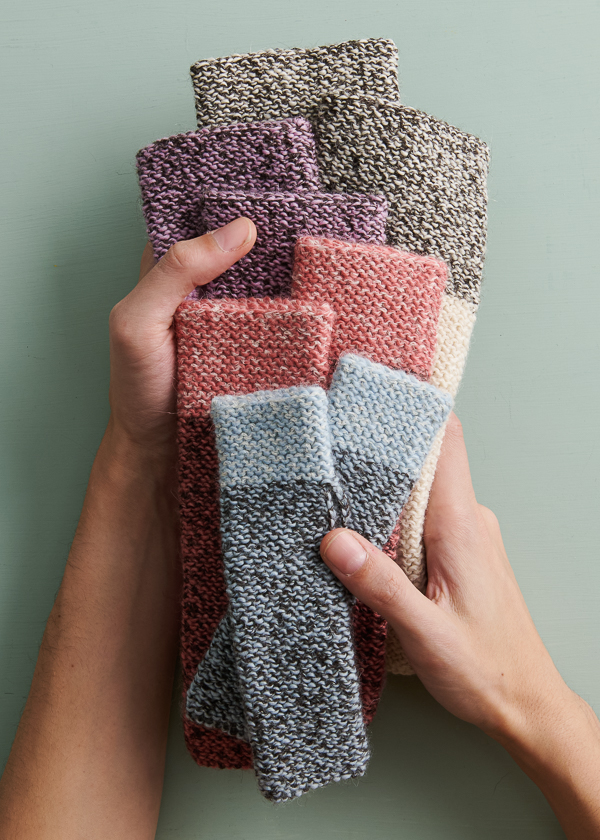 Contrast Cuff Hat + Hand Warmers | Purl Soho
