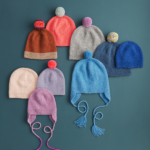Basic Hats For Everyone knitting pattern in Purl Soho's Nigh DK, a cashmere DK-weight yarn