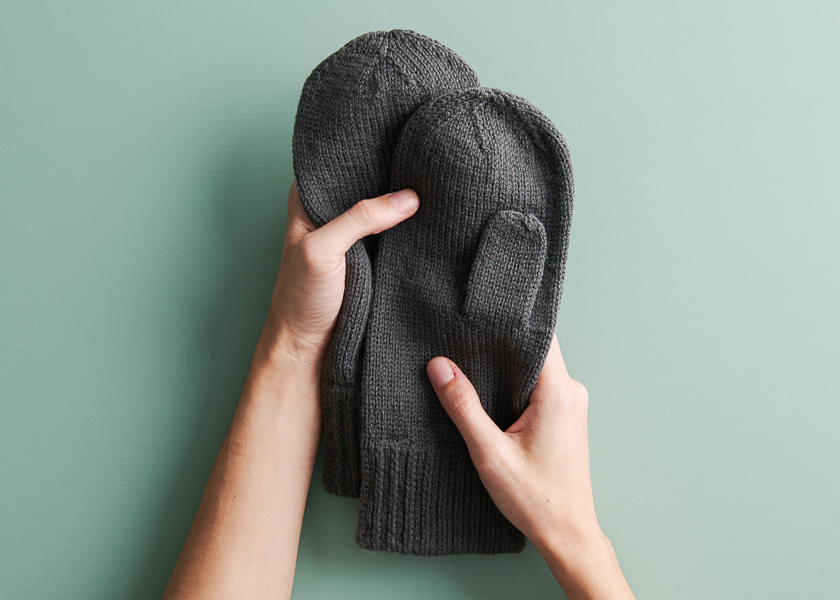 Classic Hat + Mittens In Wigeon | Purl Soho