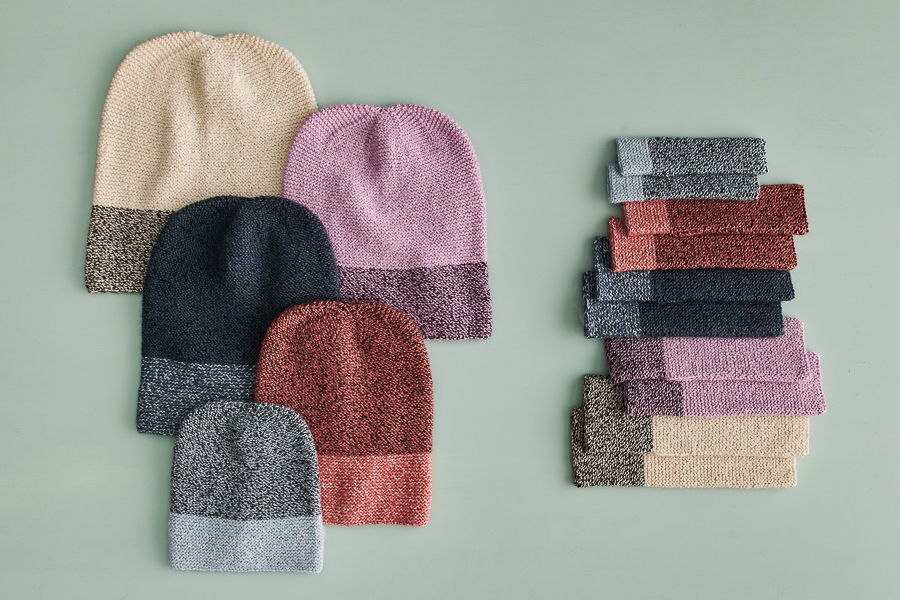 Contrast Cuff Hat + Hand Warmers | Purl Soho