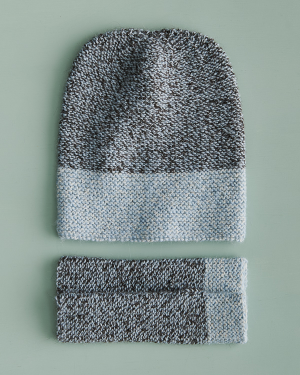 Contrast Cuff Hat + Hand Warmers | Purl Soho
