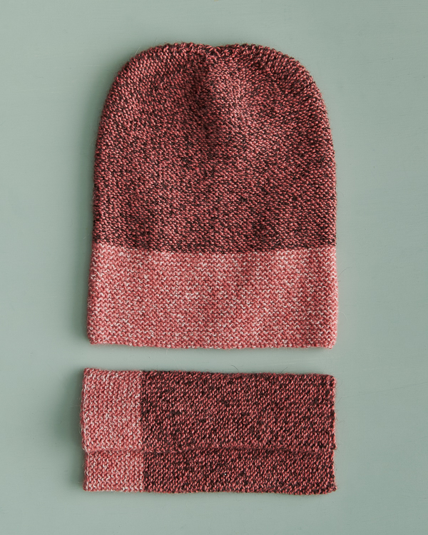 Contrast Cuff Hat + Hand Warmers | Purl Soho
