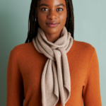 Simplicity Scarf free Simplicity Scarf knitting pattern in Purl Soho's Echo Cashmere yarn