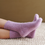 Socks For Giving free Socks For Giving knitting pattern in Purl Soho's Nigh DK, cashmere DK yarn