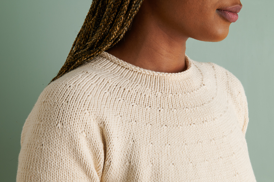 Top-Down Circular Yoke Pullover In New Yarns + Styles | Purl Soho