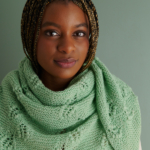 Garland Shawl free Garland Shawl knitting pattern by Marjut Lund-Rahkola in Purl Soho's Linen Quill yarn