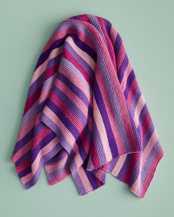 Shimmering Stripes Blanket | Purl Soho