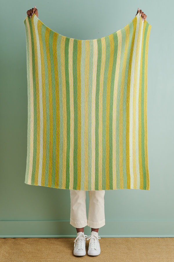 Shimmering Stripes Blanket | Purl Soho
