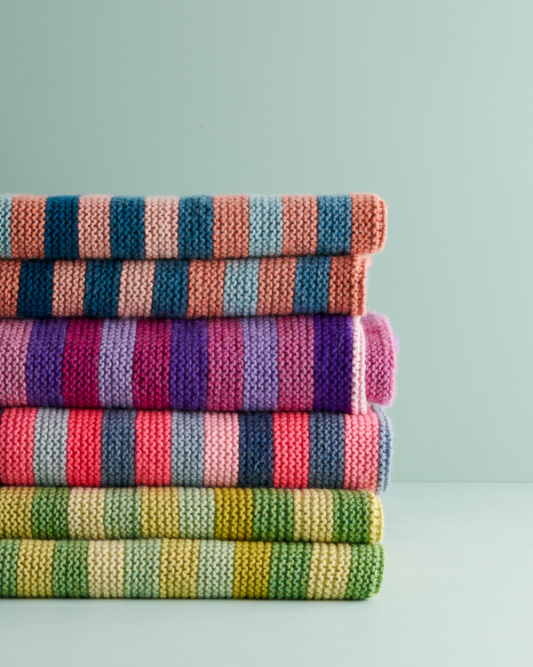 Shimmering Stripes Blanket | Purl Soho