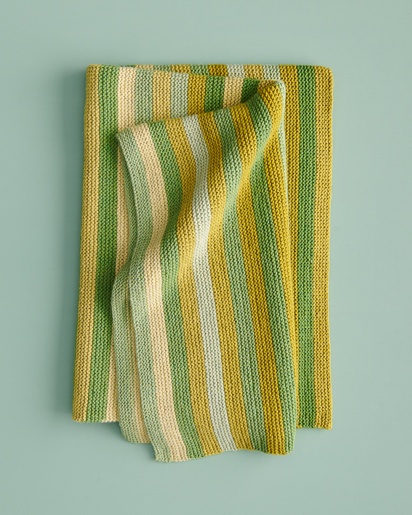 Shimmering Stripes Blanket | Purl Soho