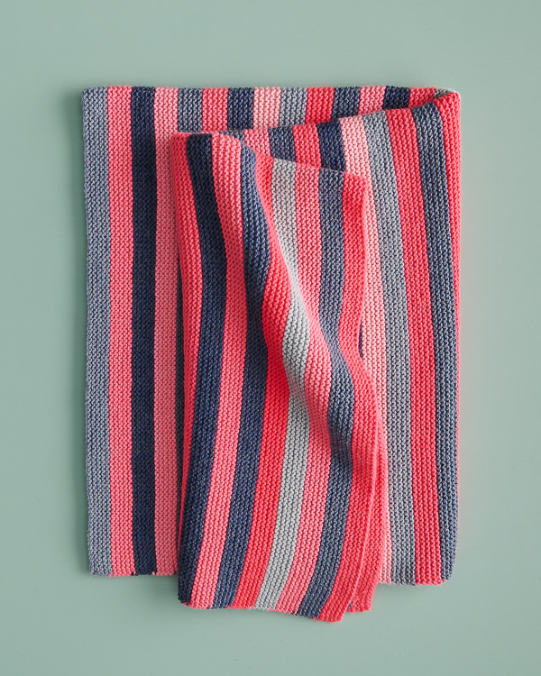 Shimmering Stripes Blanket | Purl Soho
