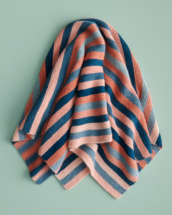 Shimmering Stripes Blanket | Purl Soho