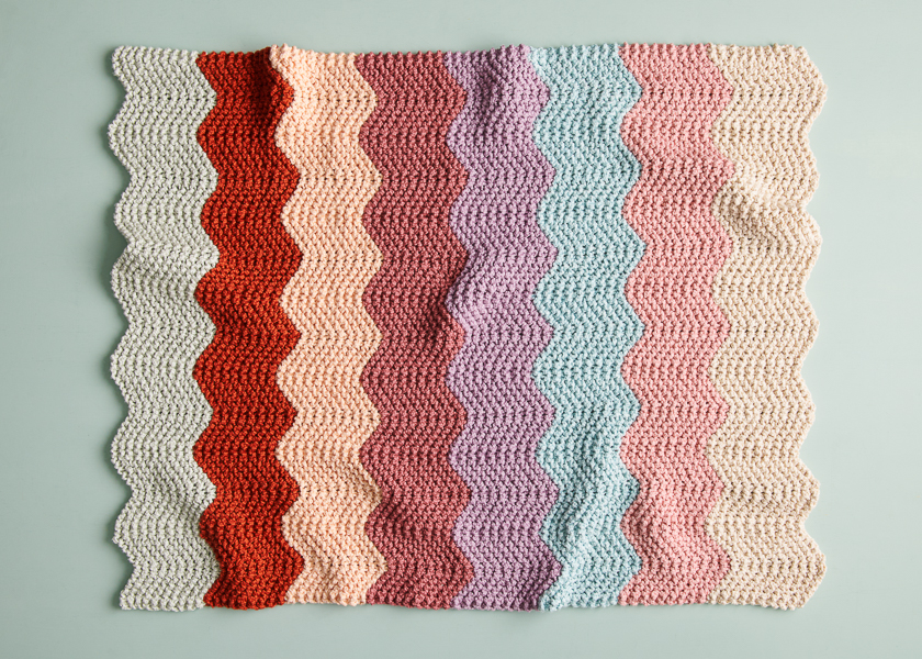 Chevron Baby Blanket in Serif | Purl Soho