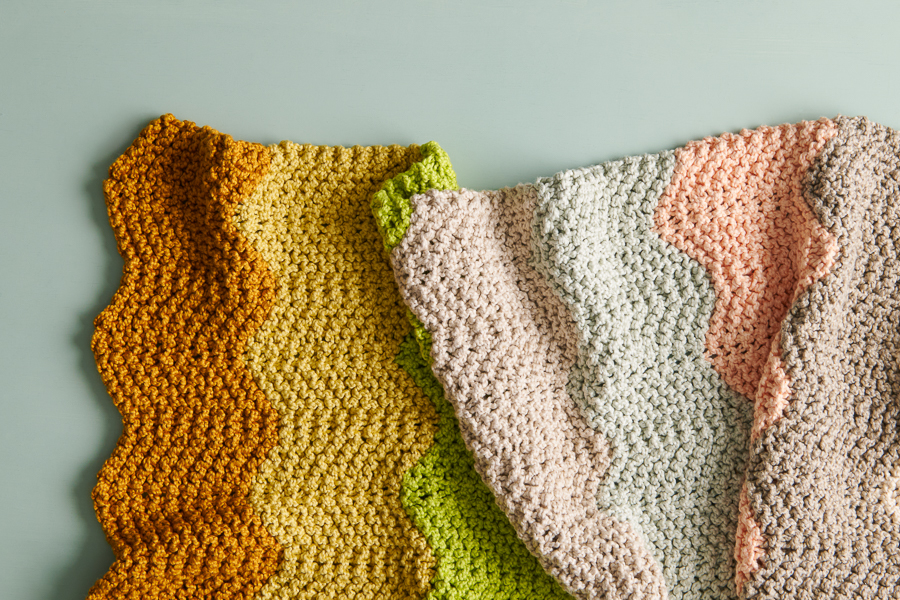 Chevron Baby Blanket in Serif | Purl Soho