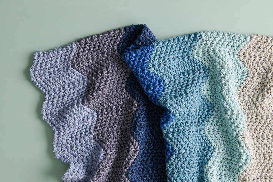 Chevron Baby Blanket in Serif | Purl Soho