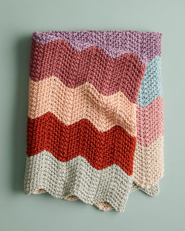 Chevron Baby Blanket in Serif | Purl Soho