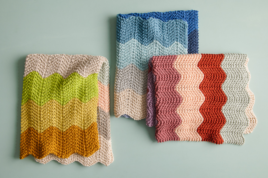 Chevron Baby Blanket in Serif | Purl Soho