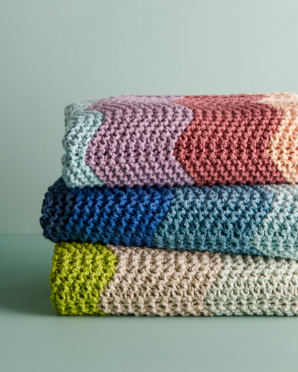 Chevron Baby Blanket in Serif | Purl Soho