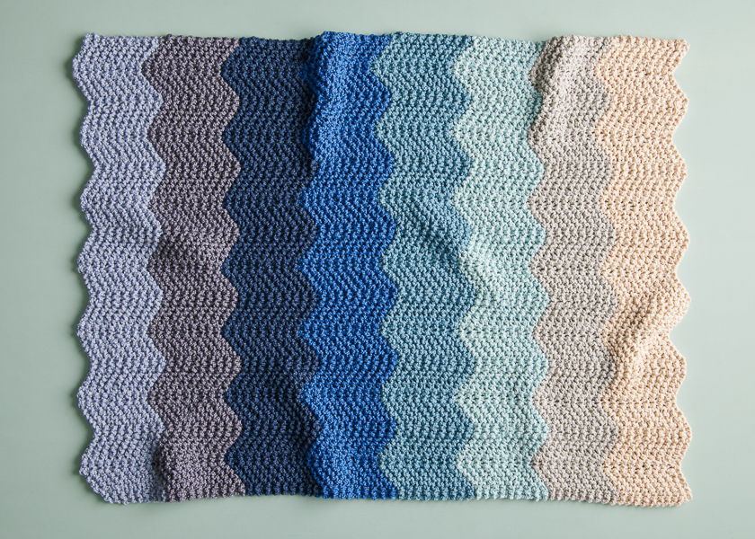 Chevron Baby Blanket in Serif | Purl Soho