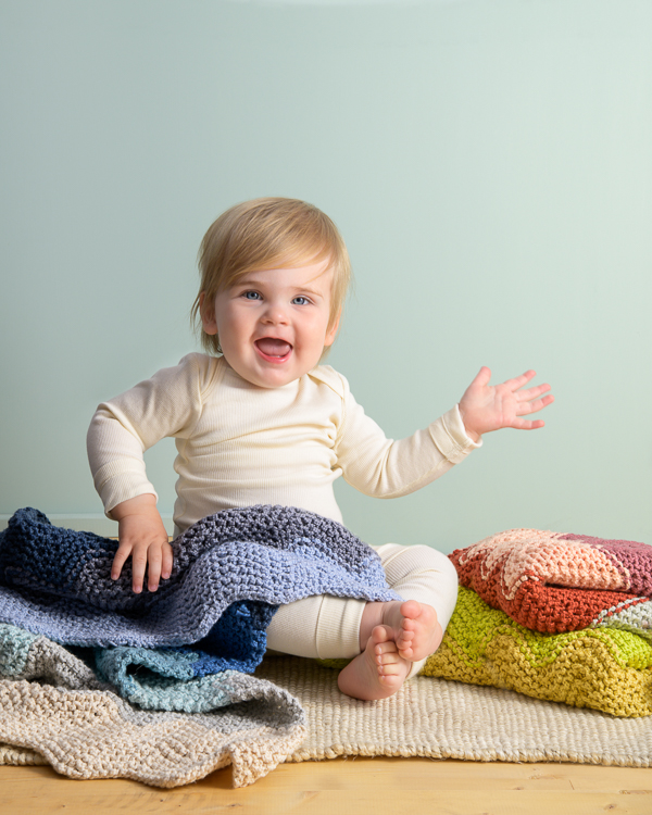 Chevron Baby Blanket in Serif | Purl Soho
