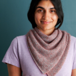 Beautiful Day Bandana free Beautiful Day Bandana knitting pattern in Purl Soho's Cattail Silk and Tussock yarns