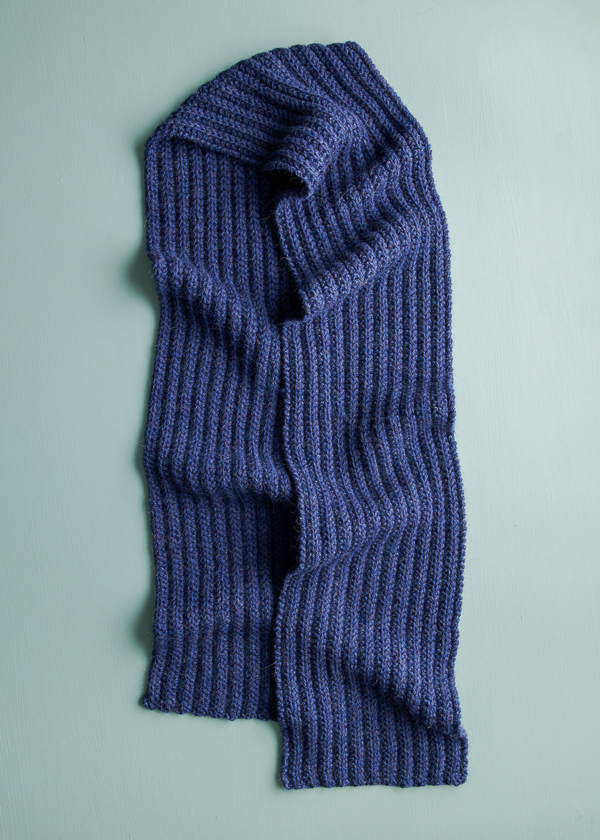 No-Purl Ribbed Scarf in Yonder | Purl Soho