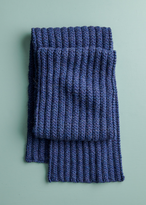 No-Purl Ribbed Scarf in Yonder | Purl Soho