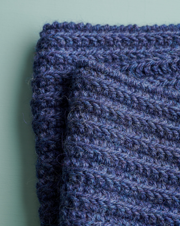 No-Purl Ribbed Scarf in Yonder | Purl Soho