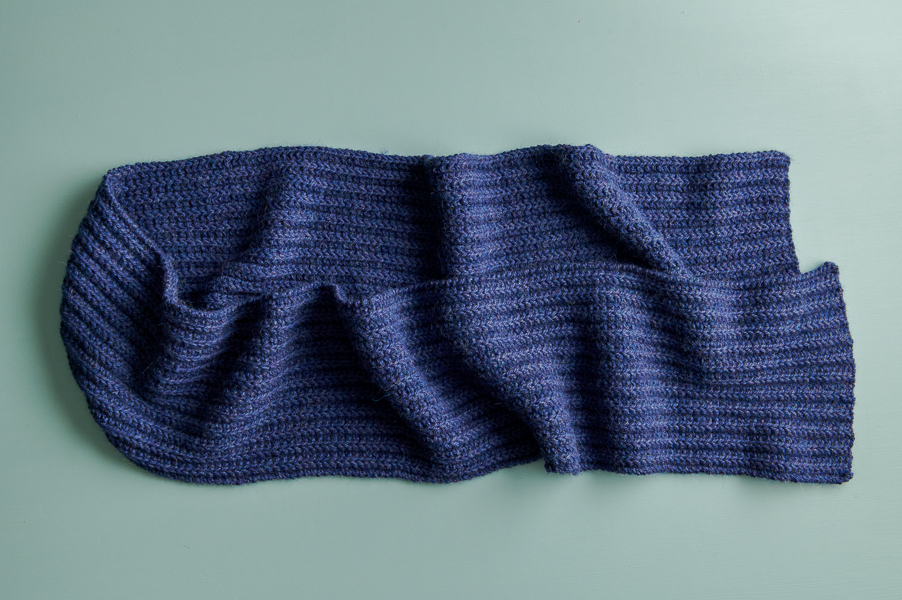 No-Purl Ribbed Scarf in Yonder | Purl Soho